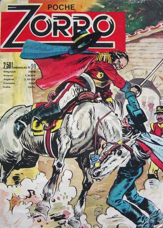 Scan de la Couverture Zorro SFPI Poche n 99
